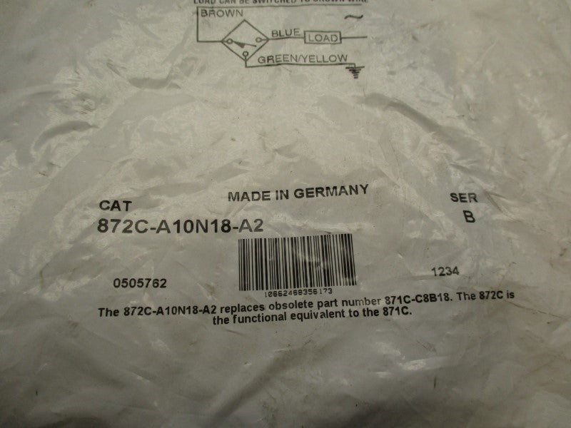 ALLEN BRADLEY 872C-A10N18-A2 SER. B 20-250VAC 10M NSMP