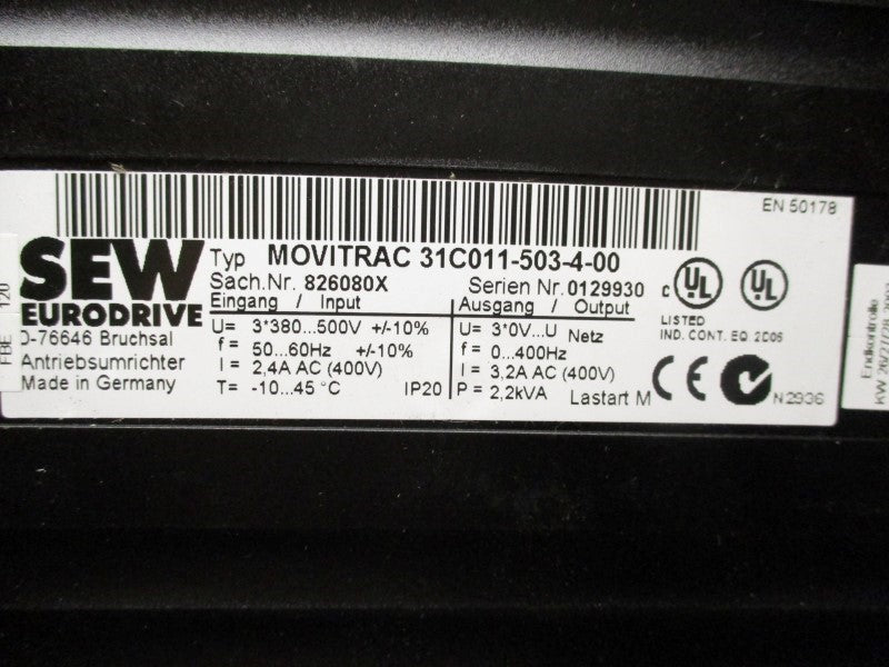 SEW EURODRIVE 31C011-503-4-00 NSMP