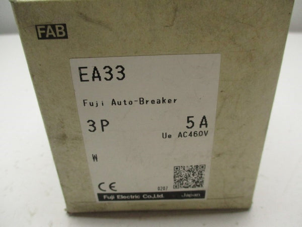 FUJI ELECTRIC EA33 BB3AEA-005 5A 3P 220VAC NSMP