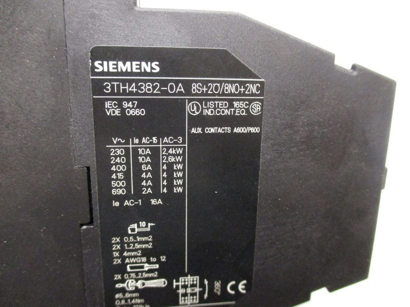 SIEMENS 3TH4382-0AF0 110/132V NSMP