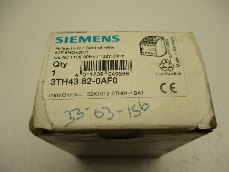 SIEMENS 3TH4382-0AF0 110/132V NSMP
