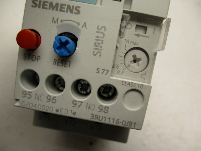 SIEMENS 3RU1116-0JB1 0.7-1.0A NSMP