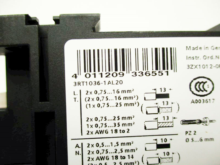 SIEMENS 3RT1036-1AL20 230V NSMP
