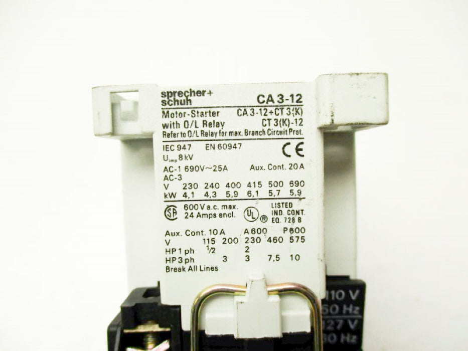 SPRECHNER+SCHUH CA3-12-10-127 110/127V UNMP