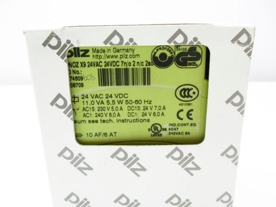 PILZ PNOZ-X9-24VAC-24VDC-7N/O-2N/C-2SO NSMP