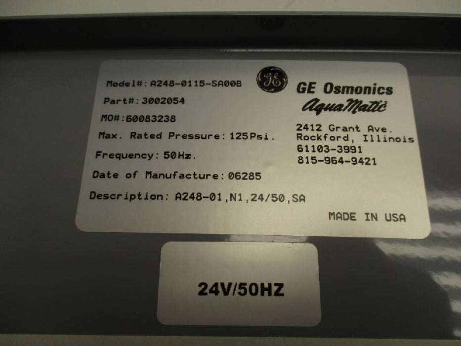 GENERAL ELECTRIC A248-0115-SA00B NSNP