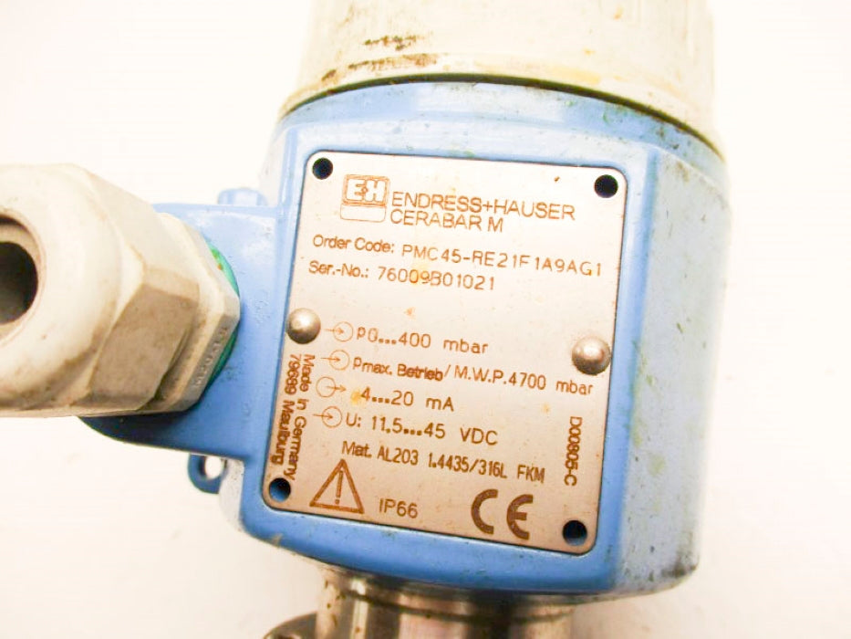 ENDRESS+HAUSER PMC45-RE21F1A9AG1 UNMP