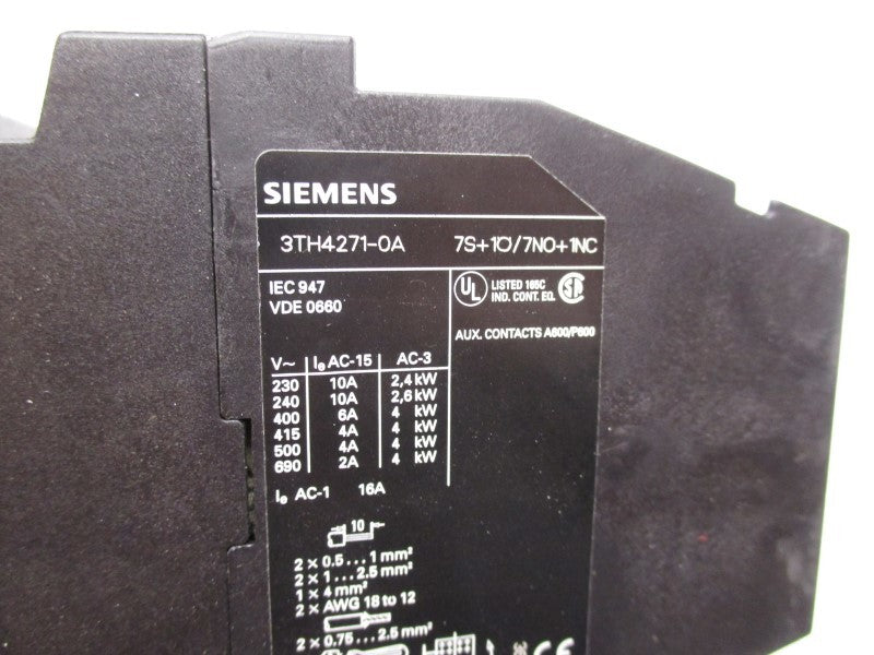 SIEMENS 3TH4271-0AF0 110/132V NSMP