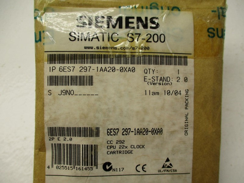 SIEMENS 6ES7297-1AA20-0XA0 NSMP