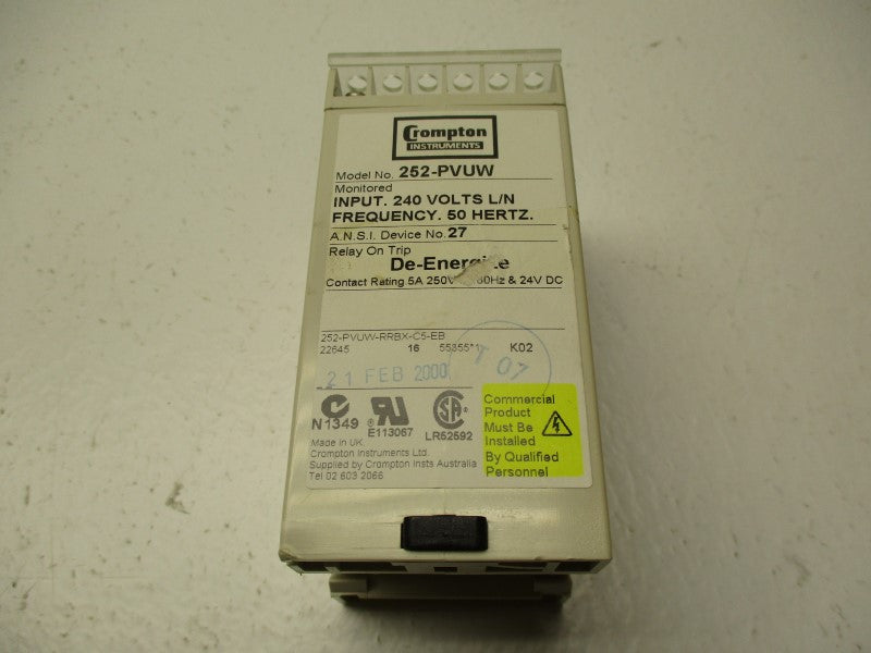 CROMPTON 252-PVUW-RRBX-C5-EB 240V (AS PICTURED) NSMP