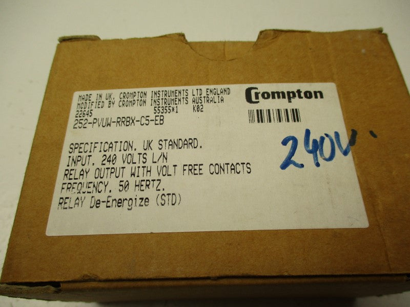 CROMPTON 252-PVUW-RRBX-C5-EB 240V (AS PICTURED) NSMP