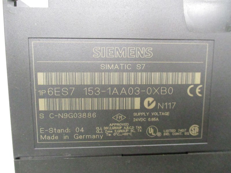 SIEMENS 6ES7153-1AA03-0XB0 (NO ACCESSORY) UNMP