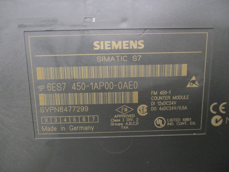 SIEMENS 6ES7450-1AP00-0AE0 UNMP