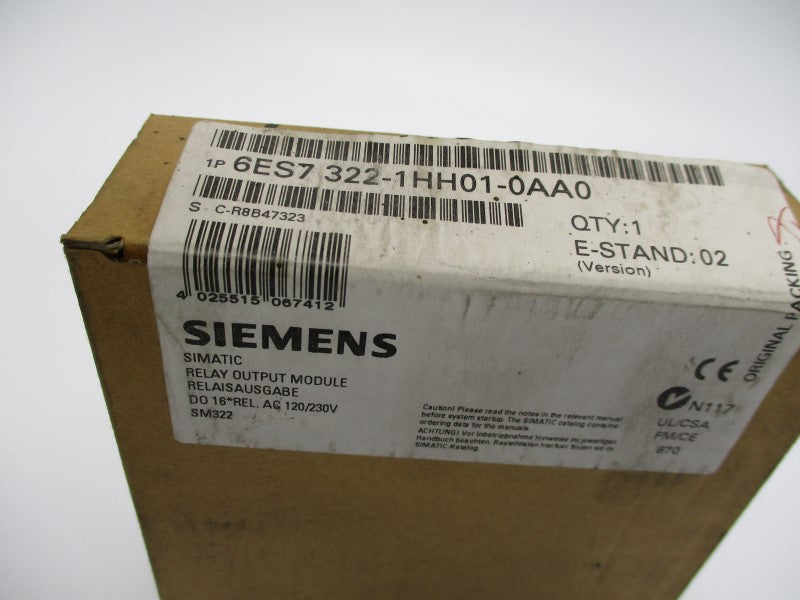 SIEMENS 6ES7322-1HH01-0AA0 NSMP