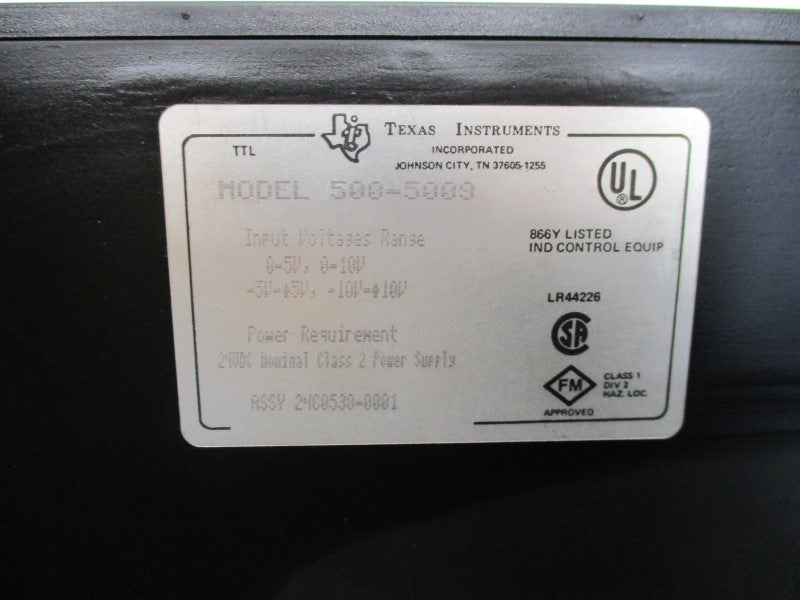 TEXAS INSTRUMENTS 500-5009 24VDC UNMP