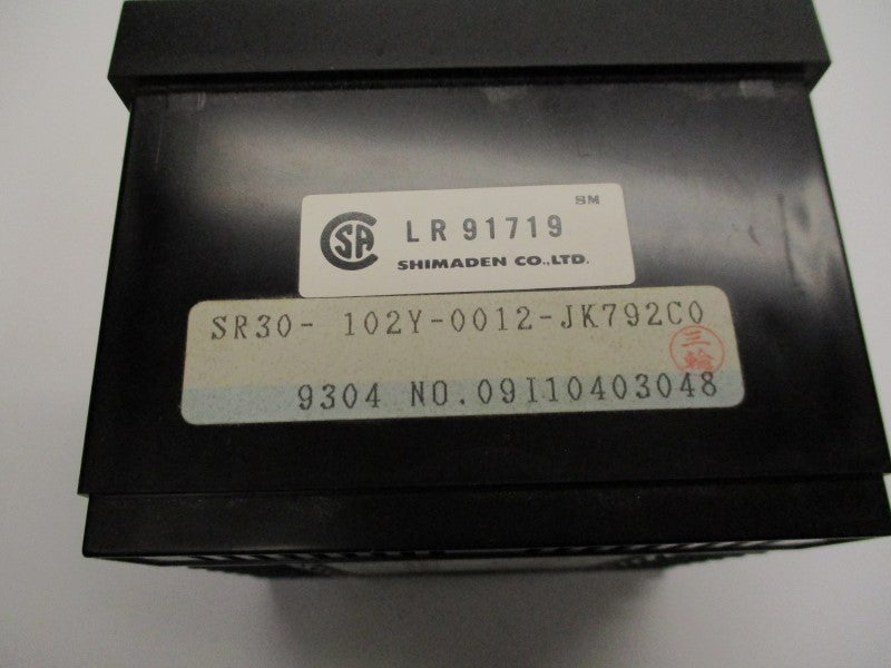 SHIMADEN SR30-102Y-0012-JK792C0 NSNP