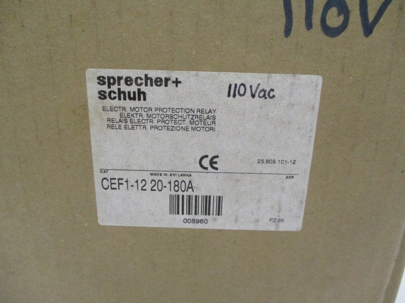 SPRECHNER+SCHUH CEF1-12 20-180A 110V NSMP