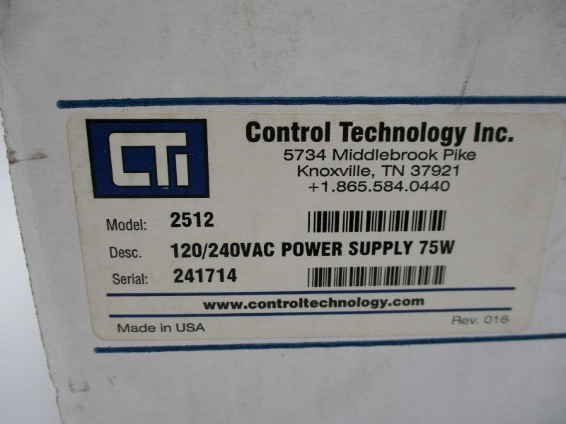 CONTROL TECHNOLOGY 2512 NSMP