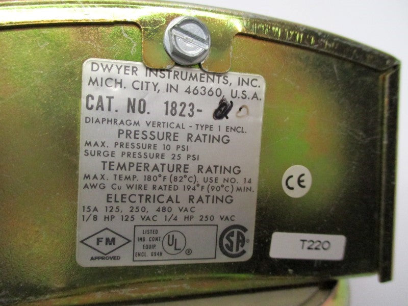DWYER 1823-20 (AS PICTURED) NSNP