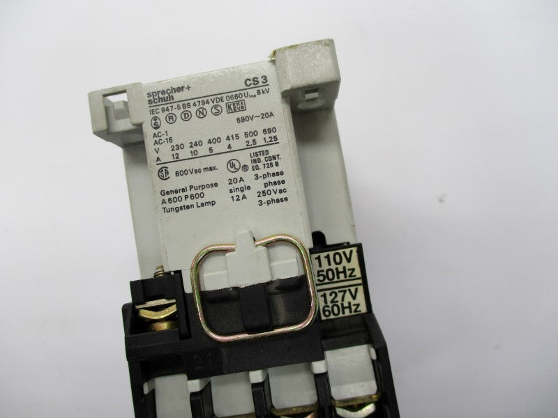 SPRECHNER+SCHUH CS3-22E 110/127V NSNP