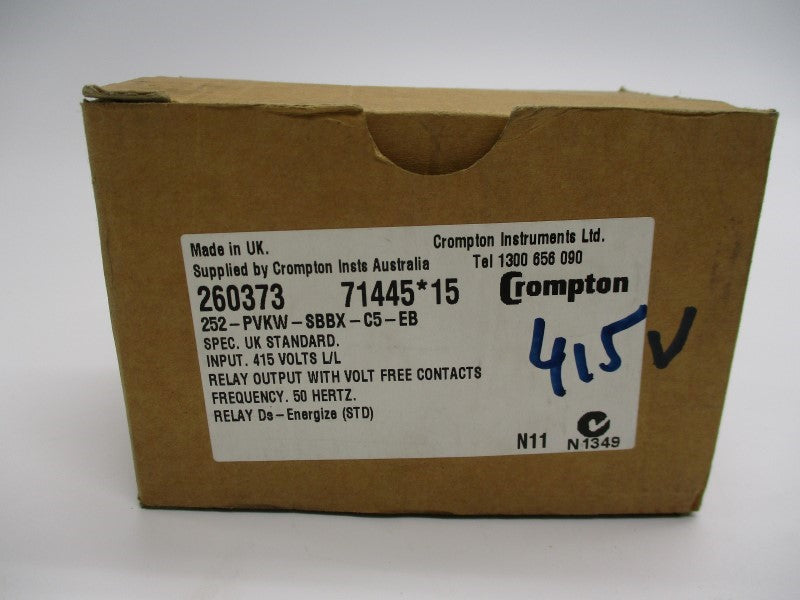 CROMPTON 252-PVKW-SBBX-C5-EB 415V NSMP