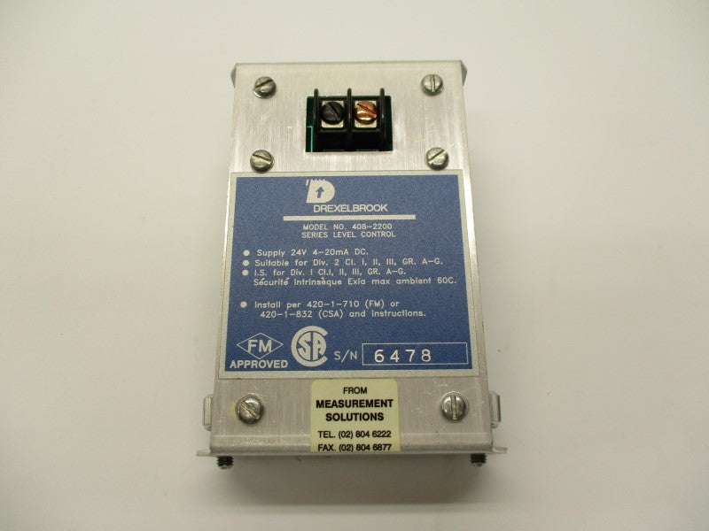 DREXELBROOK 408-2200 11-30VDC NSNP