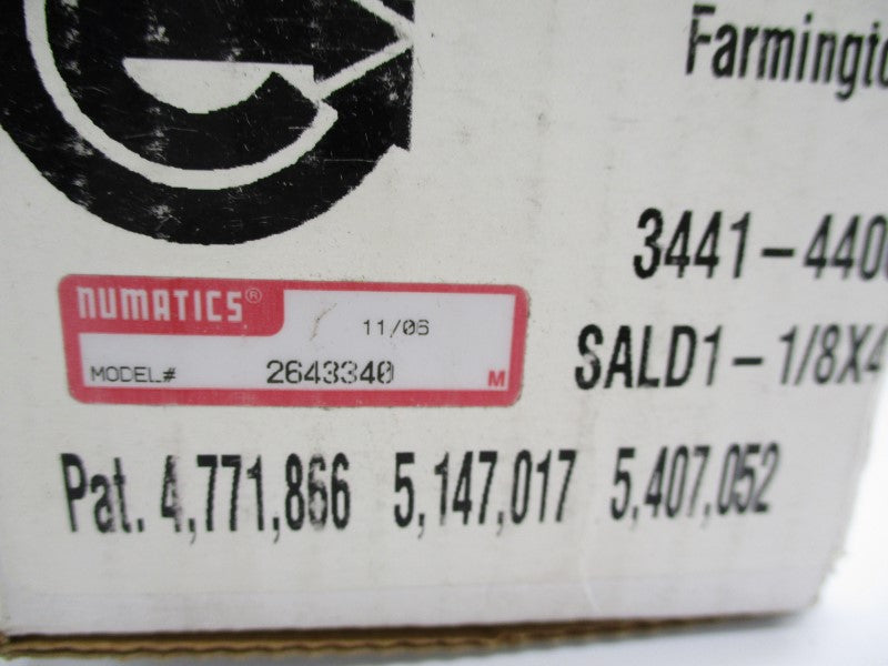 NUMATICS 2643340 SALD1-1/8X4P NSMP