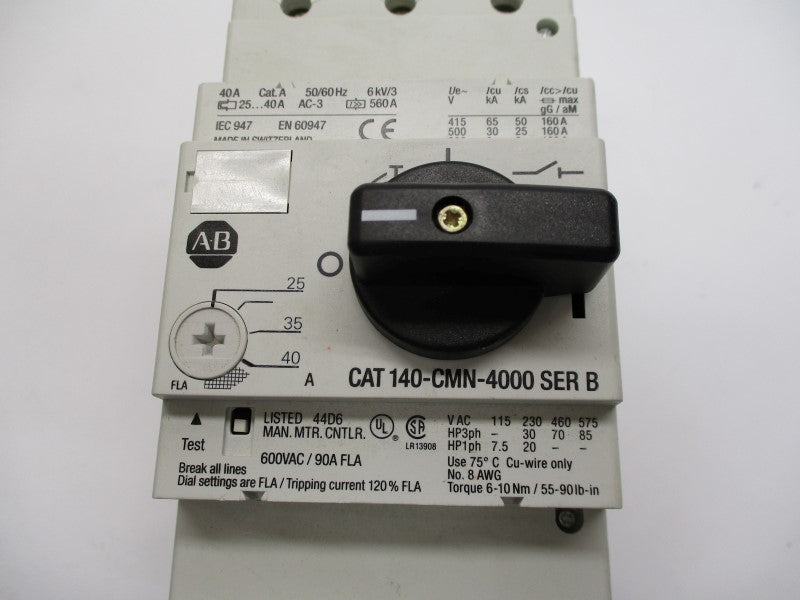 ALLEN RADLEY 140-CMN-4000 SER. B NSMP
