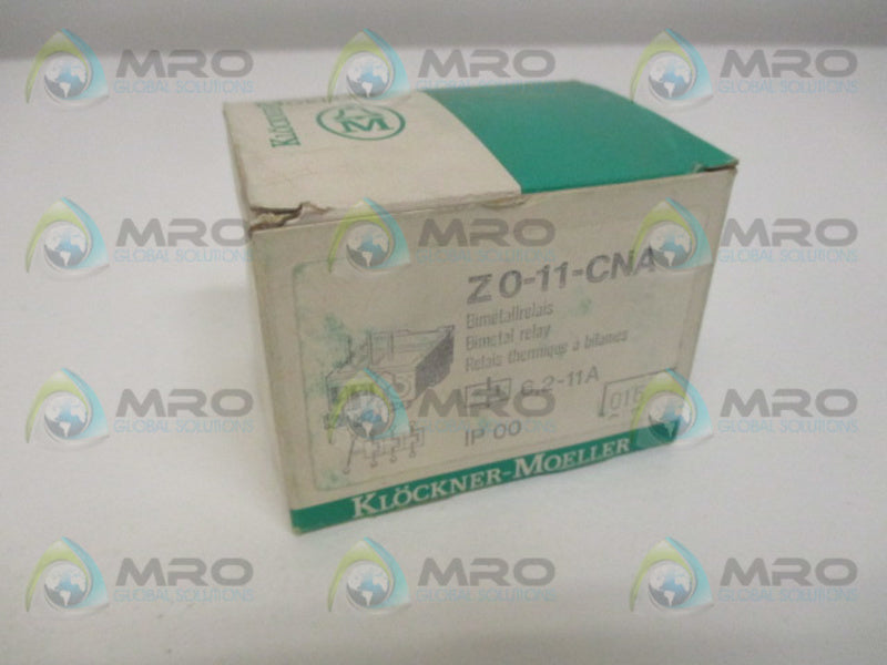 KLOCKNER MOELLER Z0-11-CNA BIMETAL RELAY 6,2-11A * NEW IN BOX *