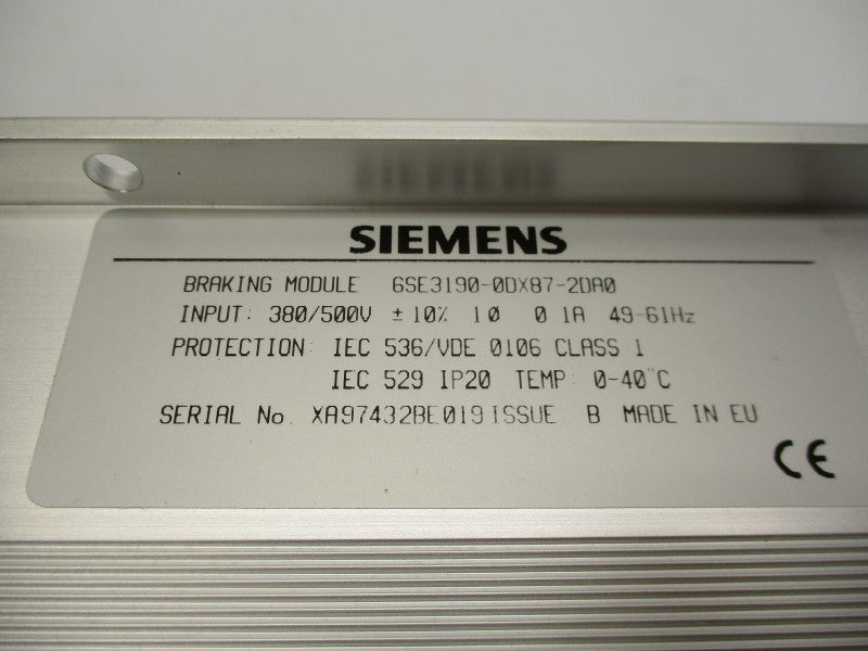 SIEMENS 6SE3190-0DX87-2DA0 NSMP
