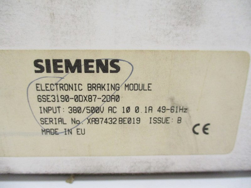SIEMENS 6SE3190-0DX87-2DA0 NSMP