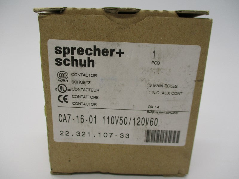 SPRECHNER+SCHUH CA7-16-01 110/120V NSMP
