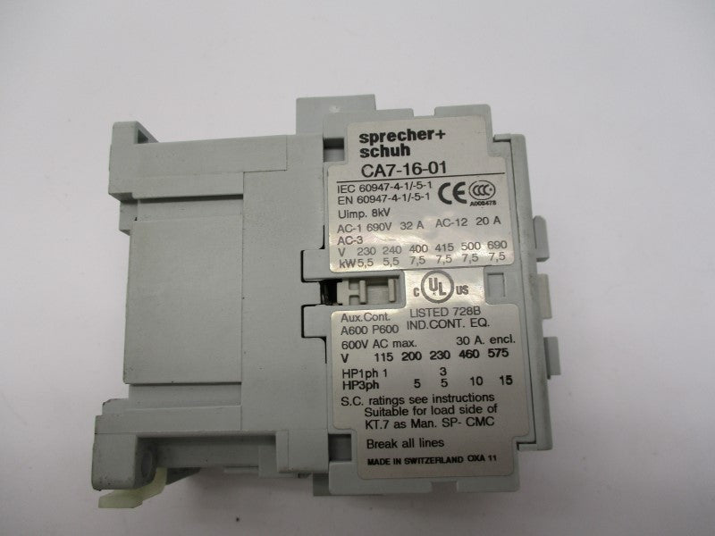 SPRECHNER+SCHUH CA7-16-01 110/120V NSNP