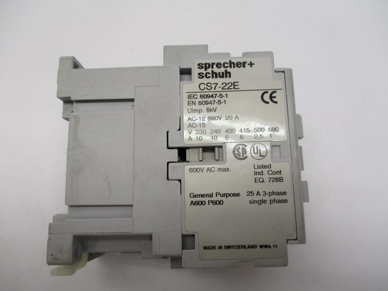 SPRECHNER+SCHUH CS7-22E 110/120V NSNP