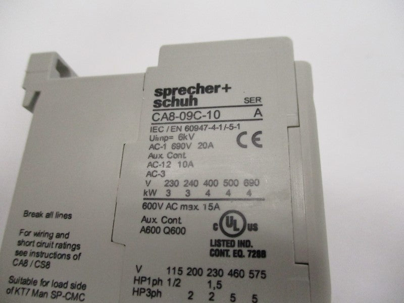 SPRECHNER+SCHUH CA8-09C-1024VDC-D 24VDC NSMP