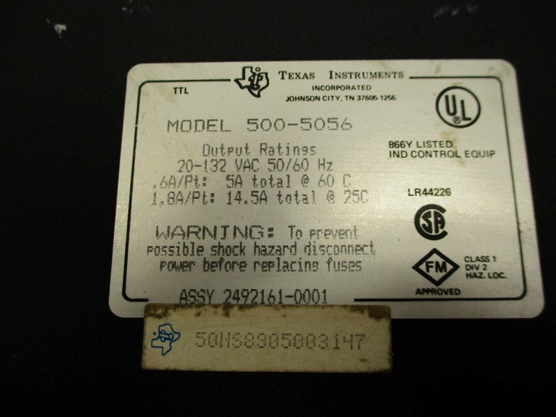 TEXAS INSTRUMENTS 500-5056 (AS PICTURED) UNMP