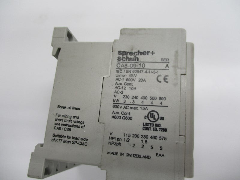 SPRECHNER+SCHUH CA8-09-10 110/120V NSNP