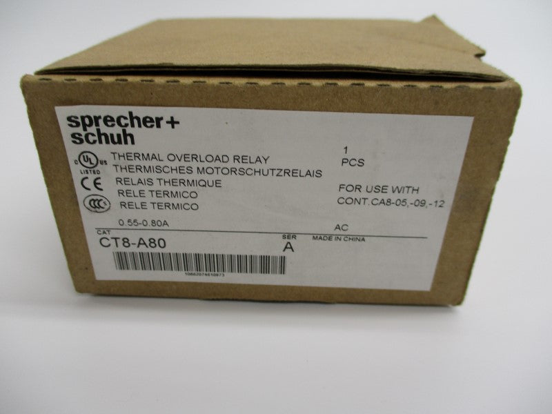 SPRECHNER+SCHUH CT8-A80 0.55-0.80A NSMP