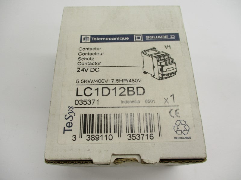 TELEMECANIQUE LC1D12BD 24VDC NSMP