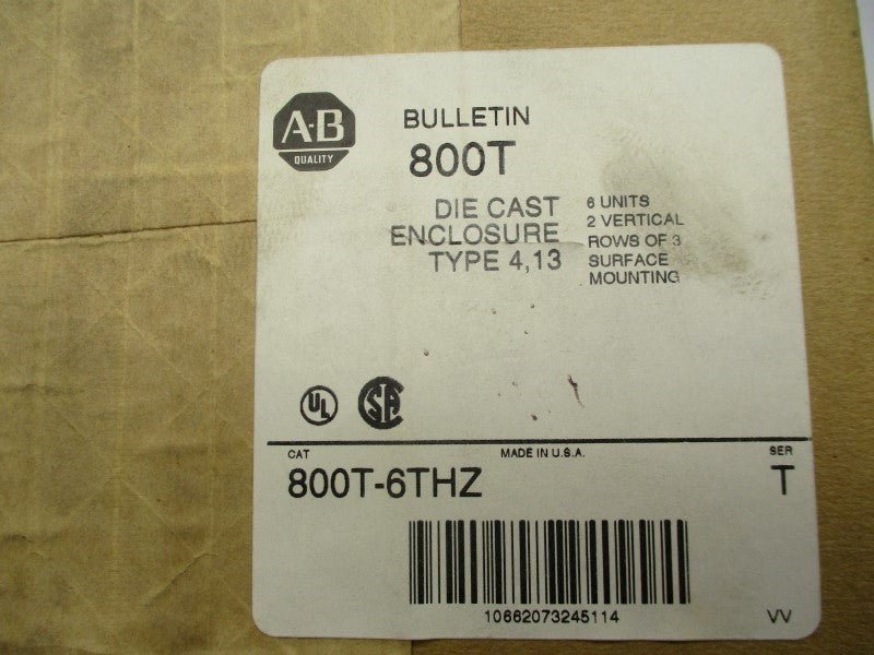 ALLEN BRADLEY 800T-6THZ SER. T (BR/WH) NSMP
