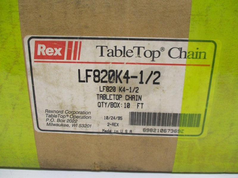 REXNORD LF820K4-1/2 10FT NSMP