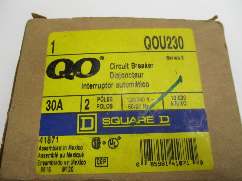SQUARE D QOU230 SER. 3 30A 120/240V NSMP