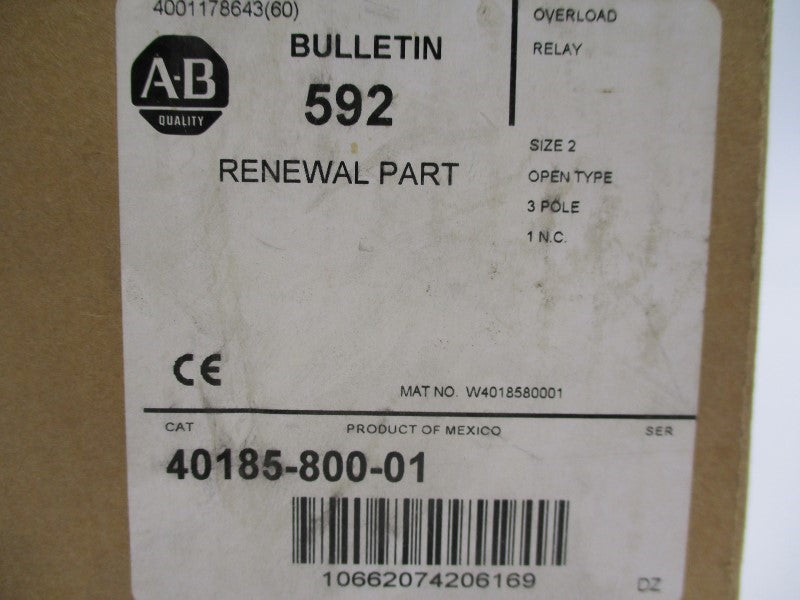 ALLEN BRADLEY 40185-800-01 (AS PICTURED) NSMP