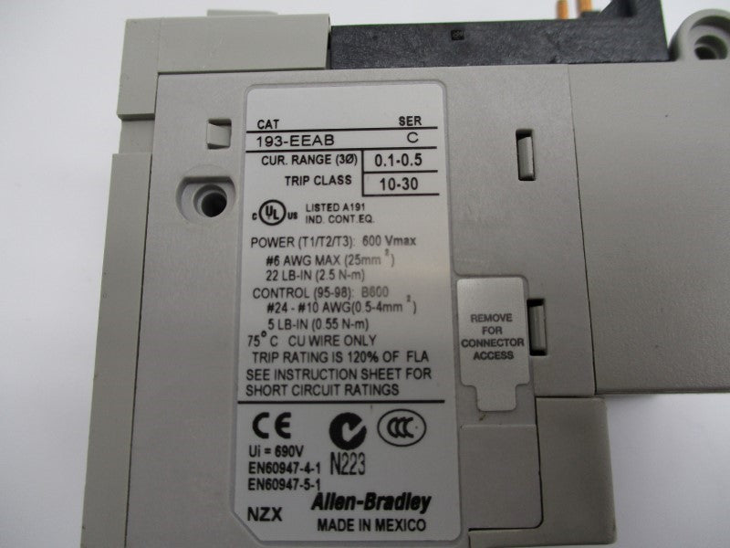 ALLEN BRADLEY 193-EEAB SER. C 0.1-0.5A UNMP