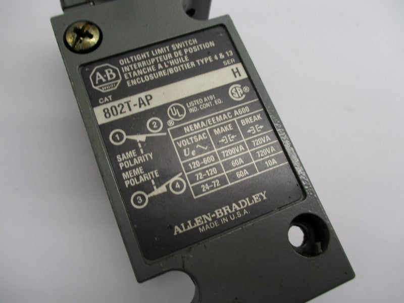 ALLEN BRADLEY 802T-AP SER. H (AS PICTURED) UNMP