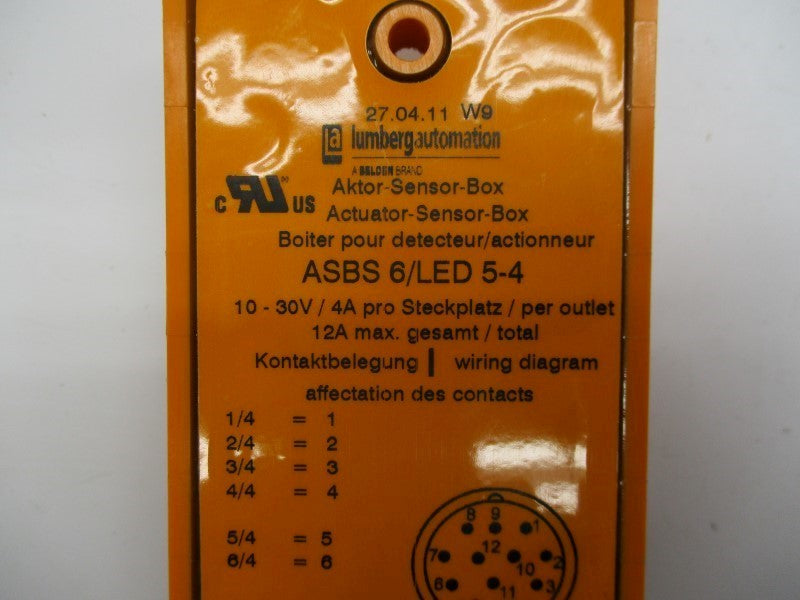 LUMBERG AUTOMATION ASBS6/LED5-4 10-30V 4A NSNP