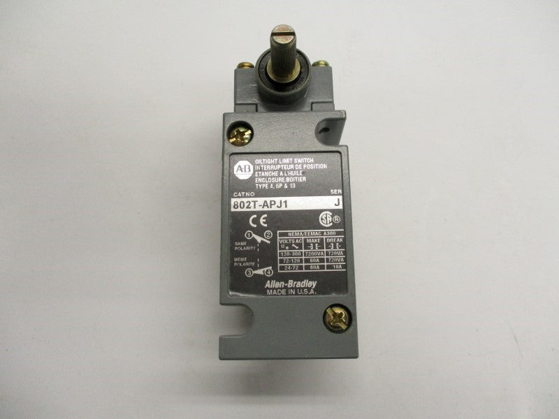 ALLEN BRADLEY 802T-APJ1 SER. J UNMP