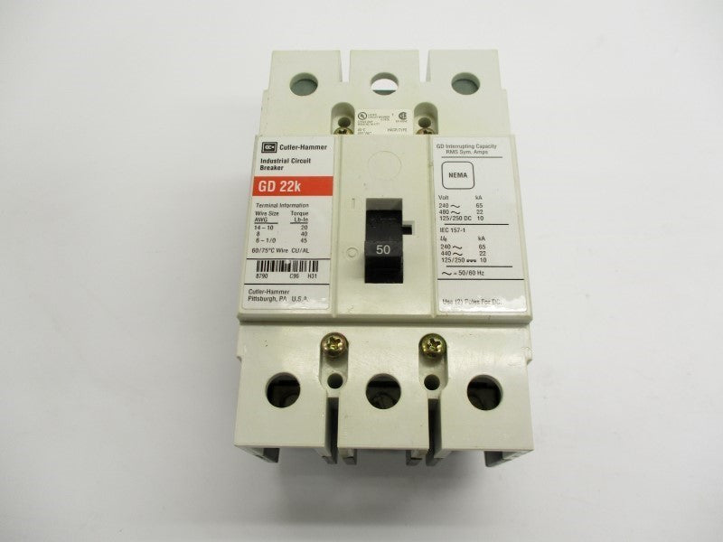 CUTLER HAMMER GD22K 50A 480VAC UNMP