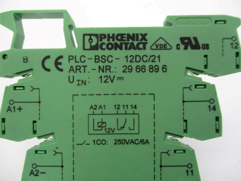 PHOENIX CONTACT PLC-BSC-12DC/21 2966896 12VDC NSNP