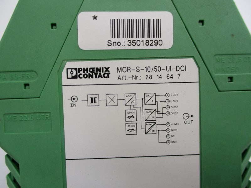 PHOENIX CONTACT MCR-S-10/50-UI-DCI UNMP